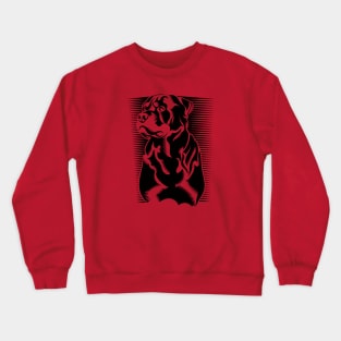 Stencil Rottweiler Crewneck Sweatshirt